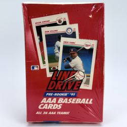 1991 Line Drive Pre-Rookie AAA Baseball Cards Box Factory Sealed 36 Pack-NEW