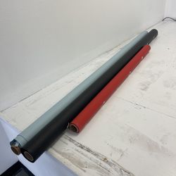 Photography Backdrop Paper Rolls – Black, Red, and Light Blue – $140 for All 3