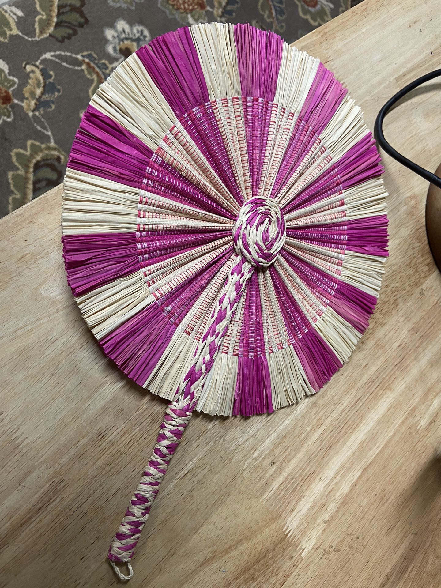 Set of 11 Straw Handwoven Fans