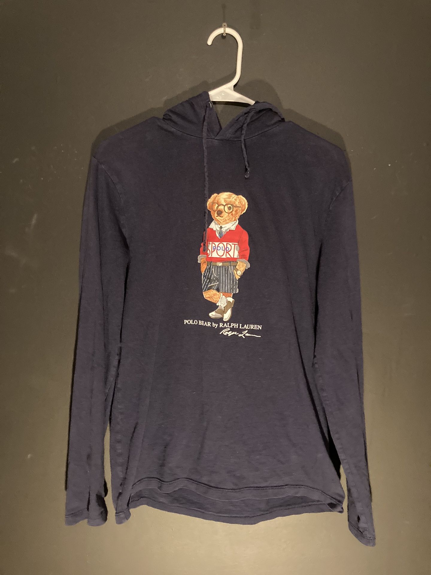 Polo Ralph Lauren Polo Bear Hoodie Lightweight Navy Small Mens