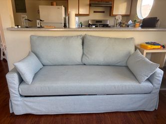 Free IKEA HYLTARP Blue Sleeper Sofa