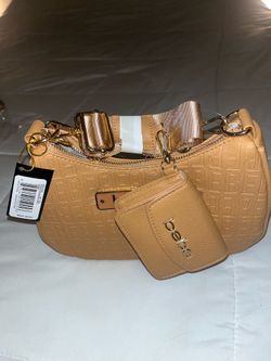 New Bebe brown handbag with coin purse with tags