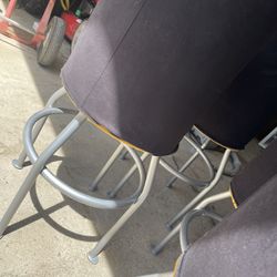 Four Cushion topped bar stool
