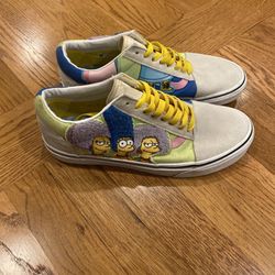 Custom Vans Simpson Rare Size 9.5 Mens 