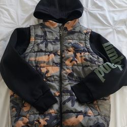 Kids Youth Timberland Camo Jacket Coat Boy Girl Sz 10/12
