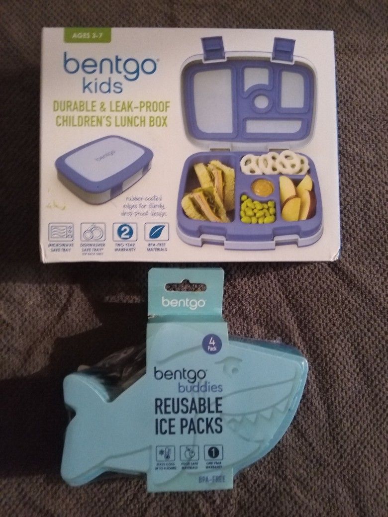 Bentgo Kids Reusable Lunchbox & Icepacks 