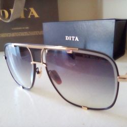 Dita Mach Five Gold Titanium Designer Authentic Sunglasses 