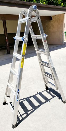 Werner 22 Ft. Reach Height Type IA Aluminum Multi-Position Ladder In Great Condition