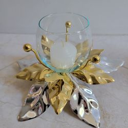 Poinsettia Votive Holder