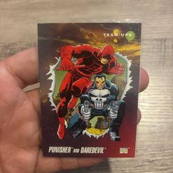 1992 Marvel Team-Ups Punisher & Daredevil Trading Card