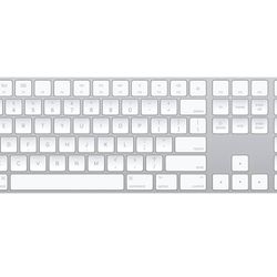Apple Magic Keyboard with Numeric Keypad: Wireless, Bluetooth, Rechargeable. Works with Mac, iPad, or iPhone; US English - White