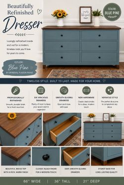 Stunning solid wood dresser