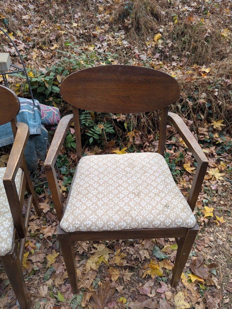 Qty 6 Mid Century Original Dining Chairs 