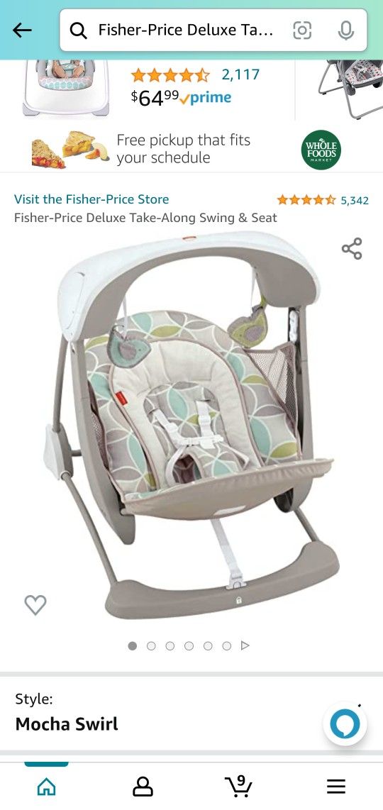 Fisher-Price Deluxe Take-Along Swing & Seat