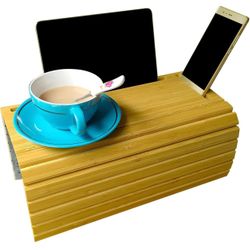 New in box Side Table Sofa Tables TV Tray Couch Tray Sofa Tray Couch arm Table Perfect for arm Tray for IPAD iPhone for Couch armrest (16.5" L x 13.25