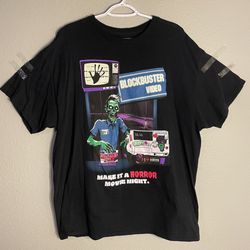 Blockbuster Video Horror Zombie Graphic Tee Ripple Junction Black Size XL NWOT