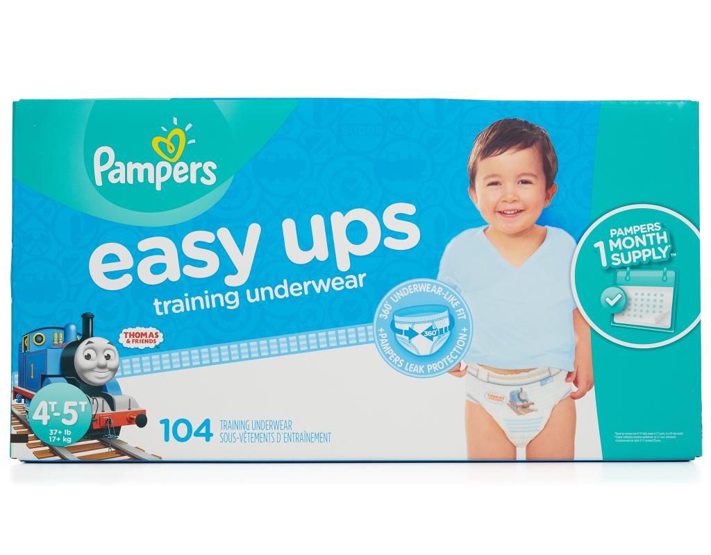 Pampers Easy Ups Training Underwear Boys 4T-5T.104 Ct