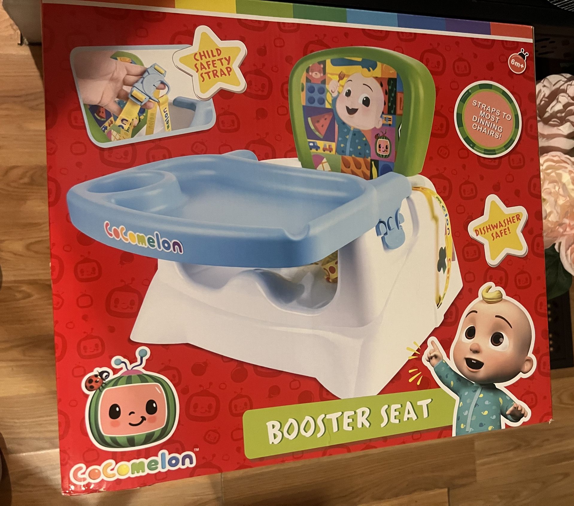 Cocomelon Booster Seat with Tray, Children Ages 6+ Months, Unisex