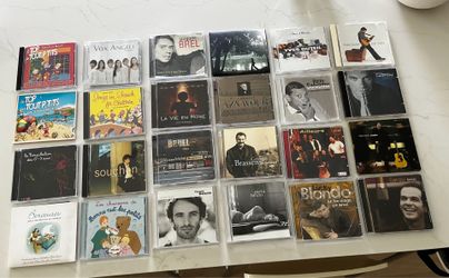 24 French Music CD's- Brel, Aznavour, Brassens, Bruni, Bruel, + More