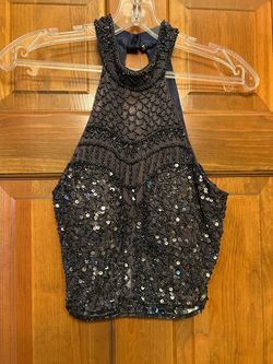 Two piece Black Sequin dress