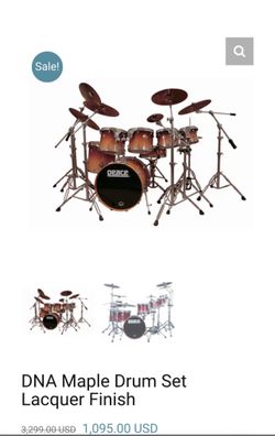 Peace DNA Maple Drum Set - Lacquer Finish