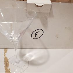 NEW Lot of 22 Clear Glass Glasses Martini Germany 8.5 OZ Crystal Stem Global Tableware 