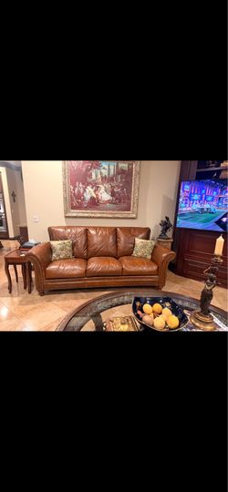 Leather sofas