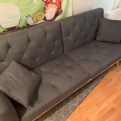 Gray Futon Couch