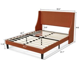 Orange Queen Bed