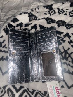 Shimmery gray wallet