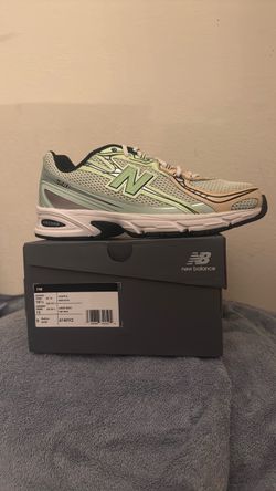 New Balance 740 Green Beige Sneakers