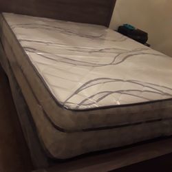 Pillow top queen size set $299.99 mattress and box spring only 