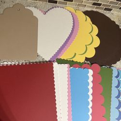 NIB 79 Sheets 12” x 12” Bazzill Decorative Edge Cardstock