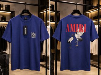 🔥 AMIRI Blue Crane T-Shirt – DEAL 3 FOR $100 🔥
