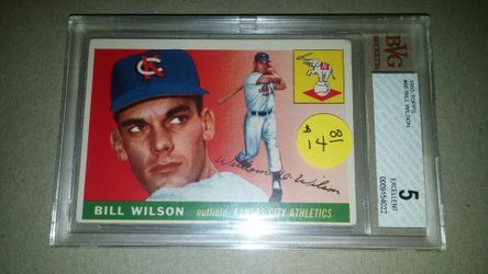 Bill Wilson 1955 Topps baseball