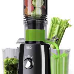 Cold Press Juicer Machine, 5.3" Large Feed Chute Slow Masticating Juicer