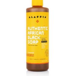 Alaffia Authentic All-in-One African Black Soap - Unscented,16 fl oz