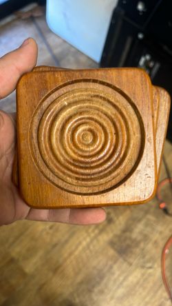 4 Wooden Coasters