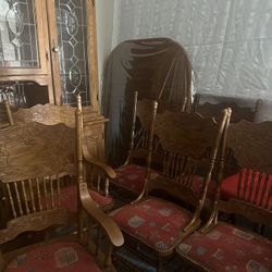 China Cabinet And Dining Set