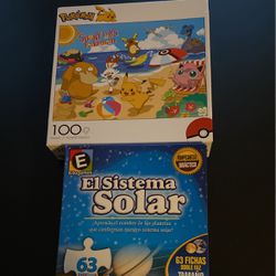 Sunny Days Pokemon & Spanish Solar System Puzzles