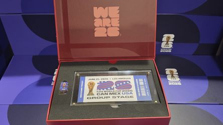 FIFA World Cup 2026 Los Angeles Souvenir Ticket Display + Official Pin – Hospitality VIP – Limited Edition