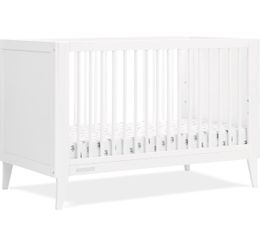 Delta Children Ollie 4-in-1 Convertible Crib - Greenguard Gold Certified, Bianca White