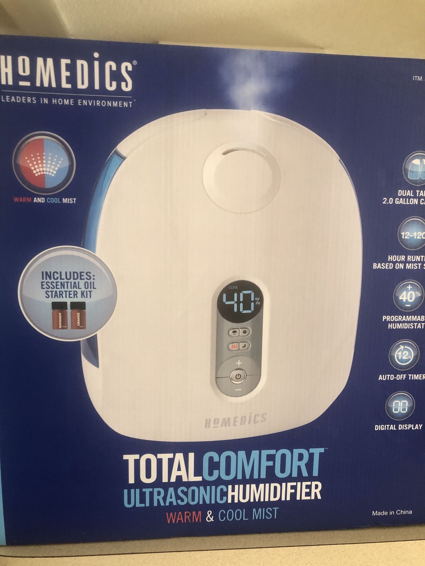 Homedics Ultrasonic Humdifier