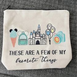 🏰 New Few of My Favorite Things Cosmetic Bag Zippered Snacks Makeup Bag