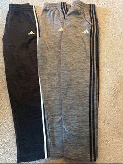 3 pairs of kids Adidas fleeced lined 3-stripe pants Size XL (18-20) 