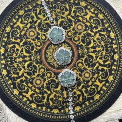 100% natural grade A Jade Jadeite bracelet, Antique Jewelry Gemstone