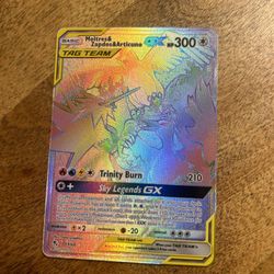 Pokémon Card Moltres & Zapdos & Articuno GX