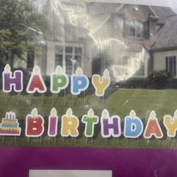 Happy Birthday Yard Stakes