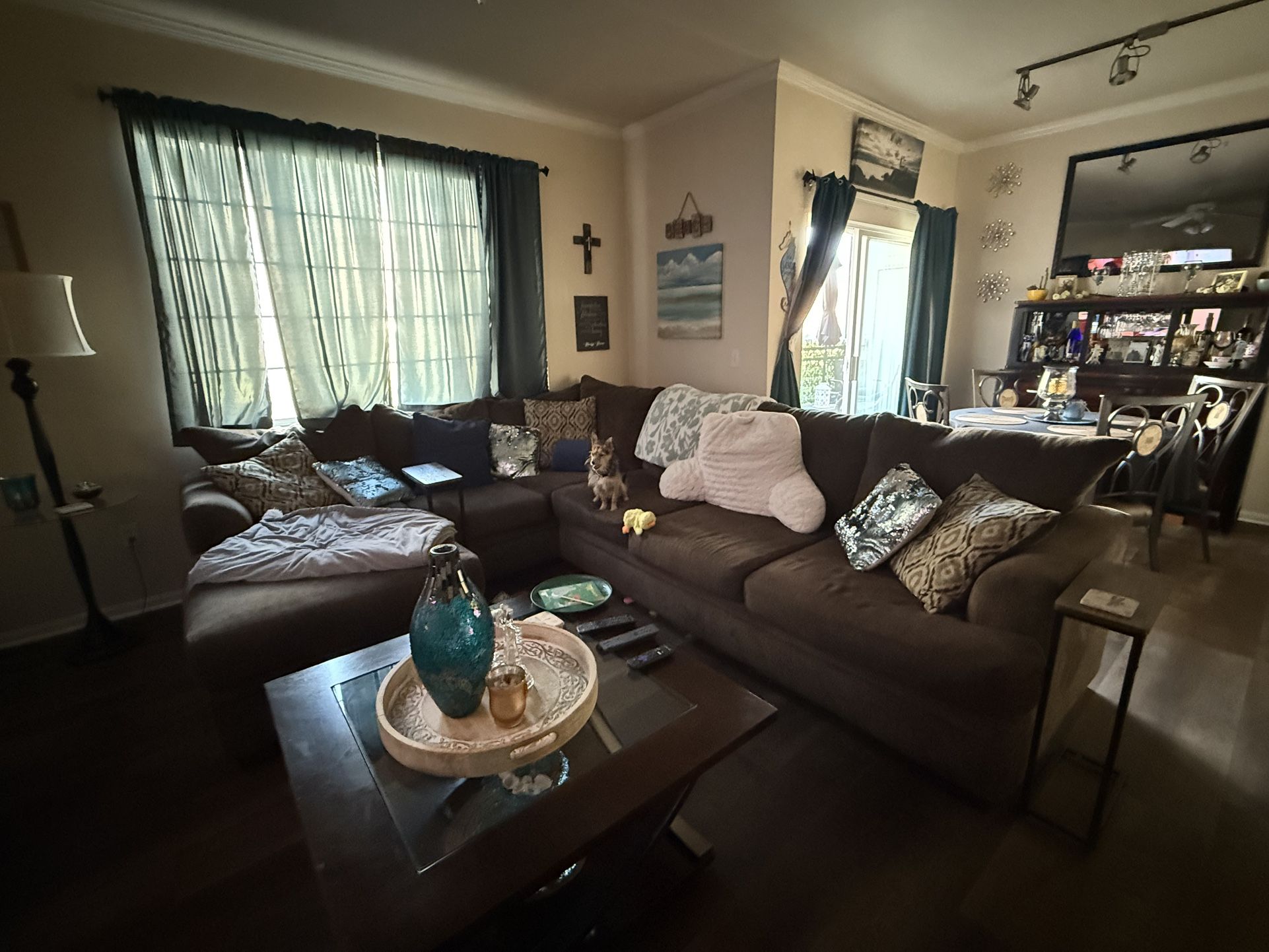 Brown Sectional $150.00 OBO