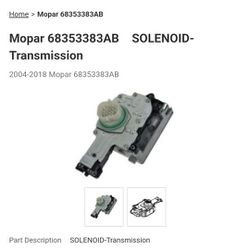 GM/ Dodge Transmission Solenoid MOPAR - (contact info removed)3AB

